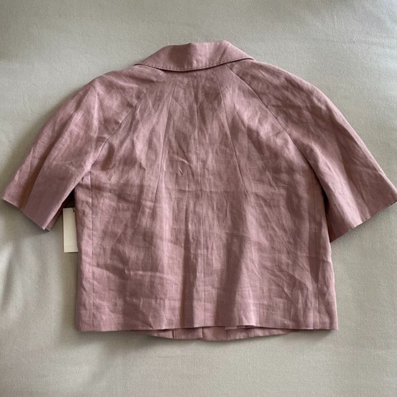 NEW Tahari Cropped Linen Summer Jacket - Picture 5 of 6